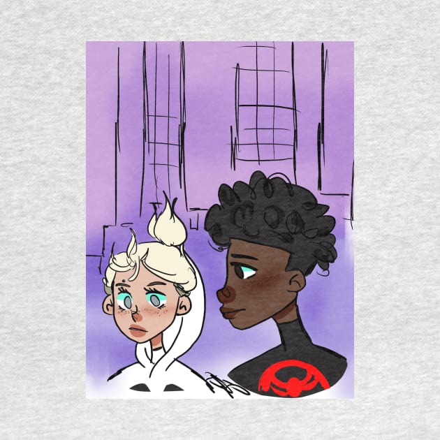 Miles and Gwen by MershadiesArt